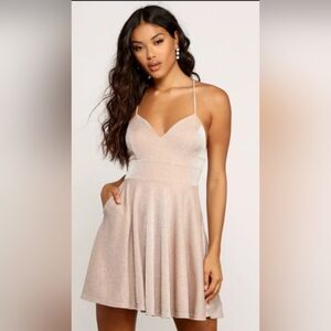 NWT Windsor Sparkle Mini Skater Dress Size S Hoco Event Party Wedding Dance